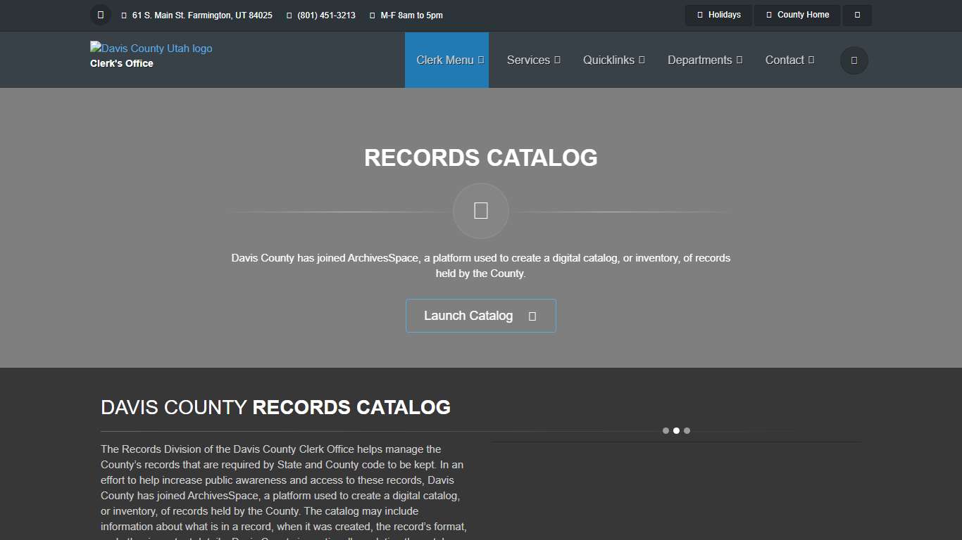 Records Catalog